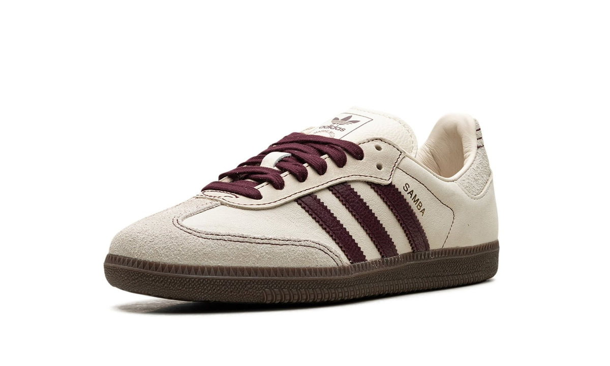 Samba OG &quot;Wonder White Maroon&quot; Sneaker IG1987