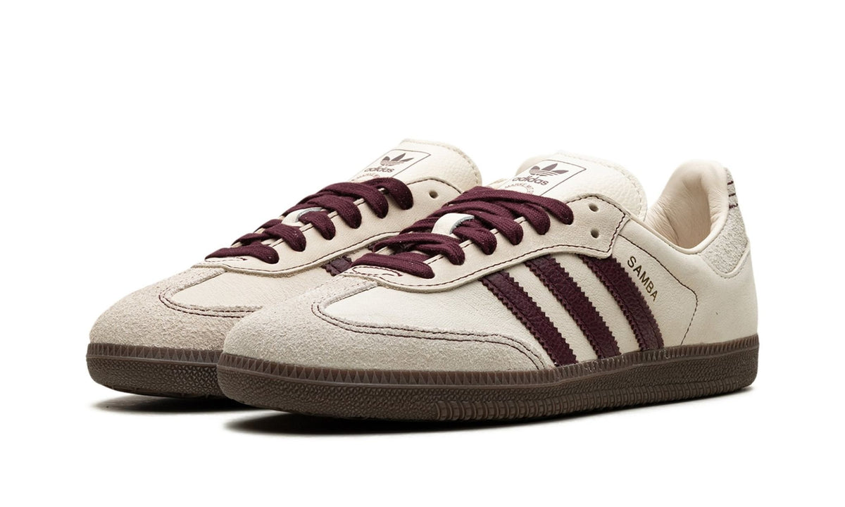 Samba OG &quot;Wonder White Maroon&quot; Sneaker IG1987