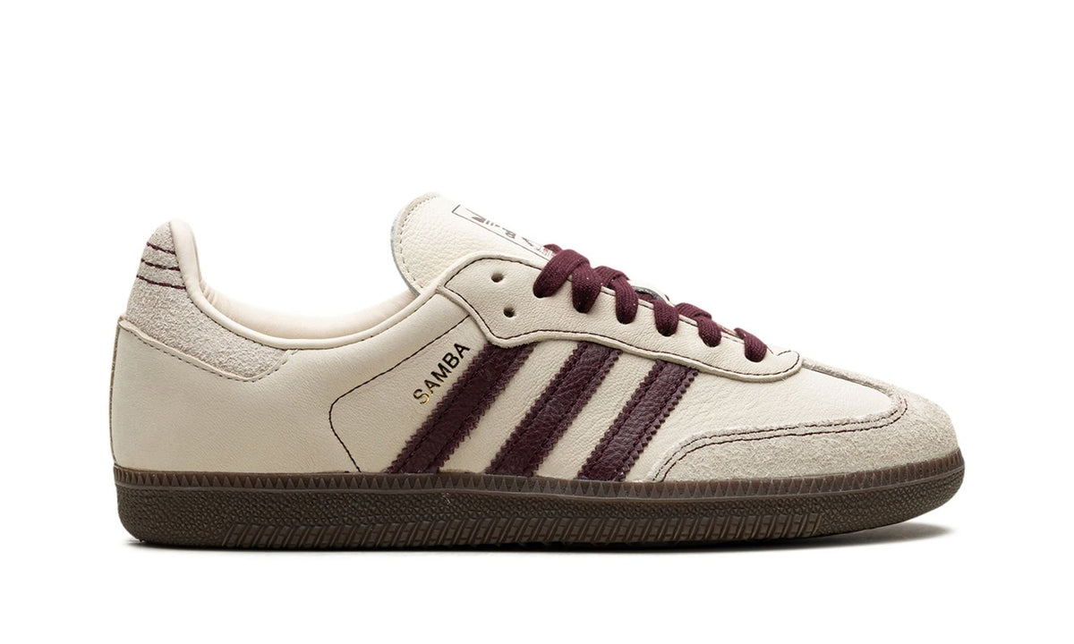 Samba OG &quot;Wonder White Maroon&quot; Sneaker IG1987