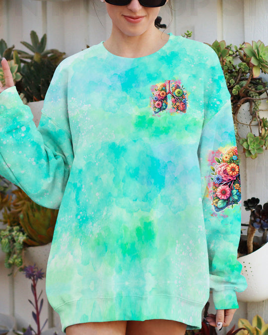 Today Was Breath Lung Flowers Hoodie Sweatshirt For Boho Hippie