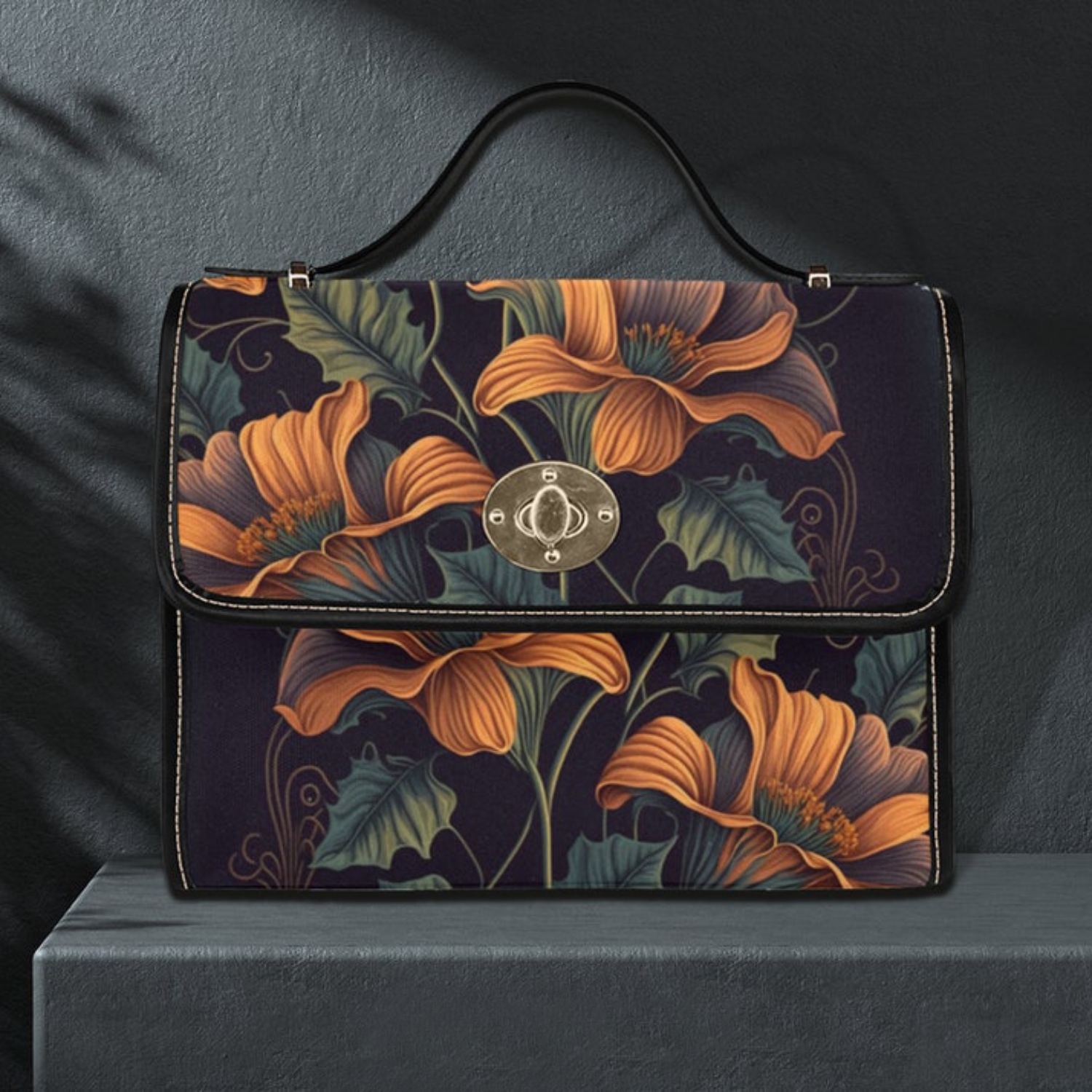 Cottagecore Floral Witchy Satchel Bag For Boho Hippie