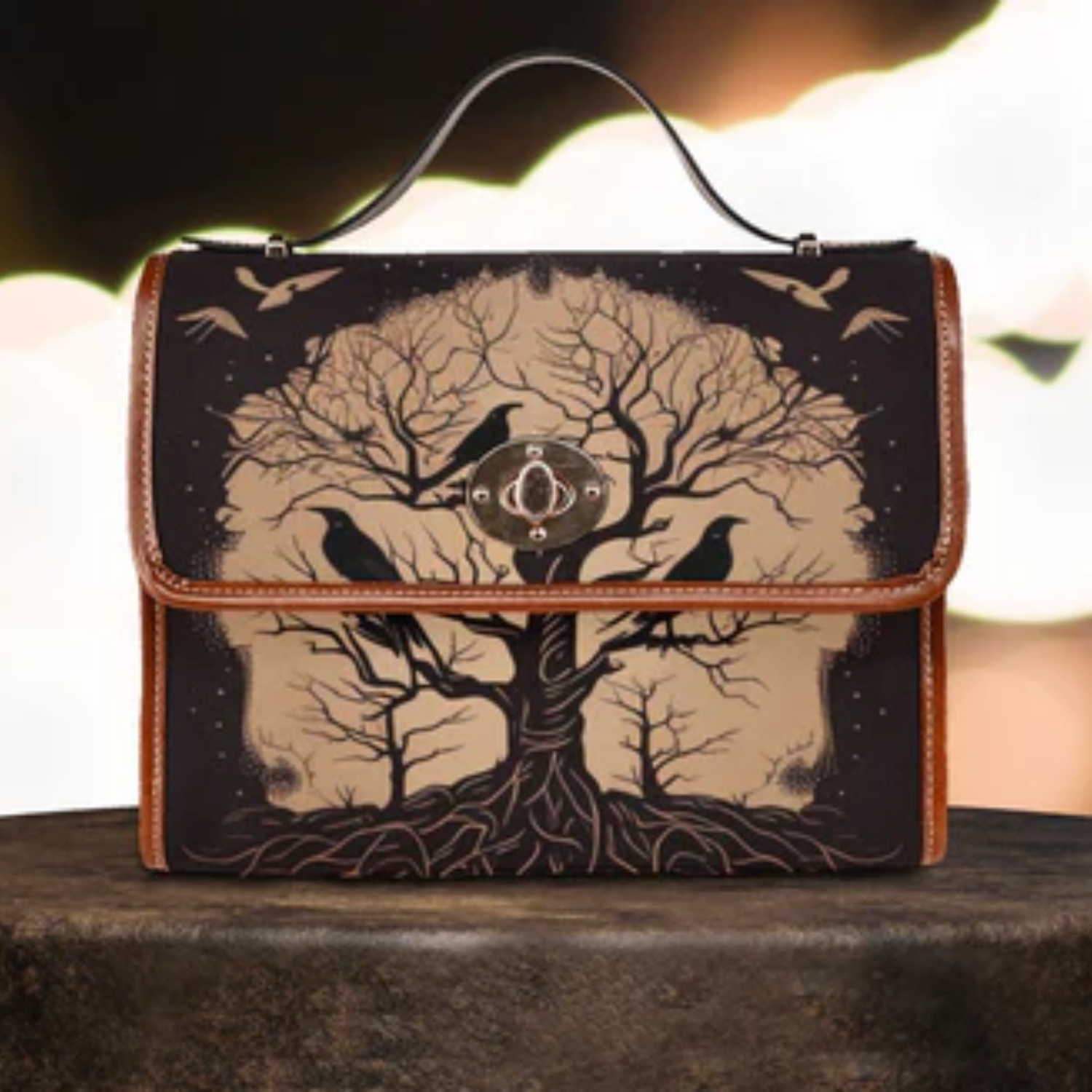 hippieartzone Bag - Goth Viking Yggdrasil Satchel Bag
