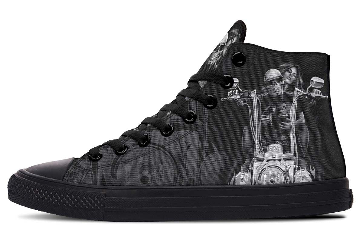 hippieartzone Shoes - CHOPPER SKULL