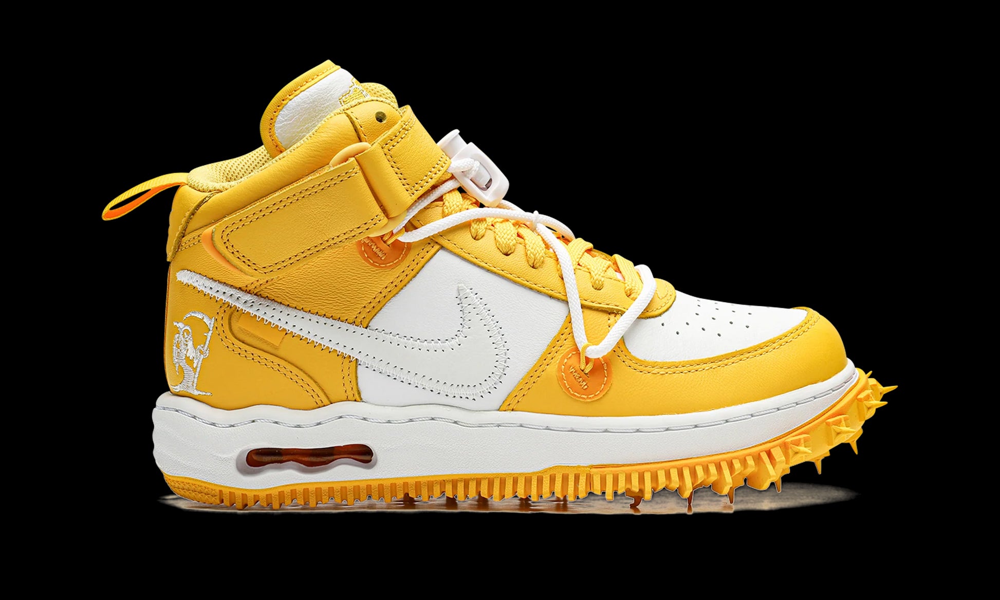 Air Force 1 Mid "Off-White - Varsity Maize"