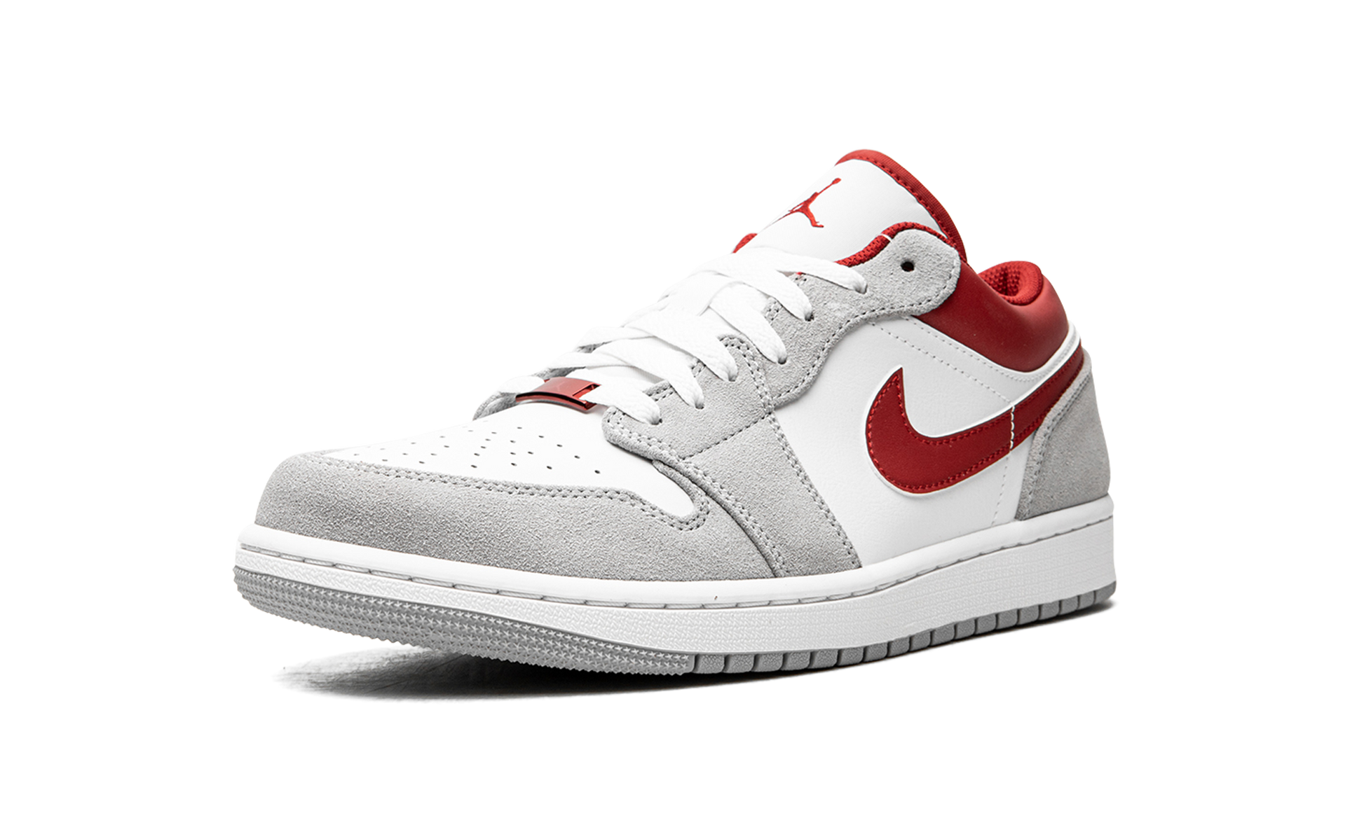 Air Jordan 1 Low Se "white / Grey / Red" - 4