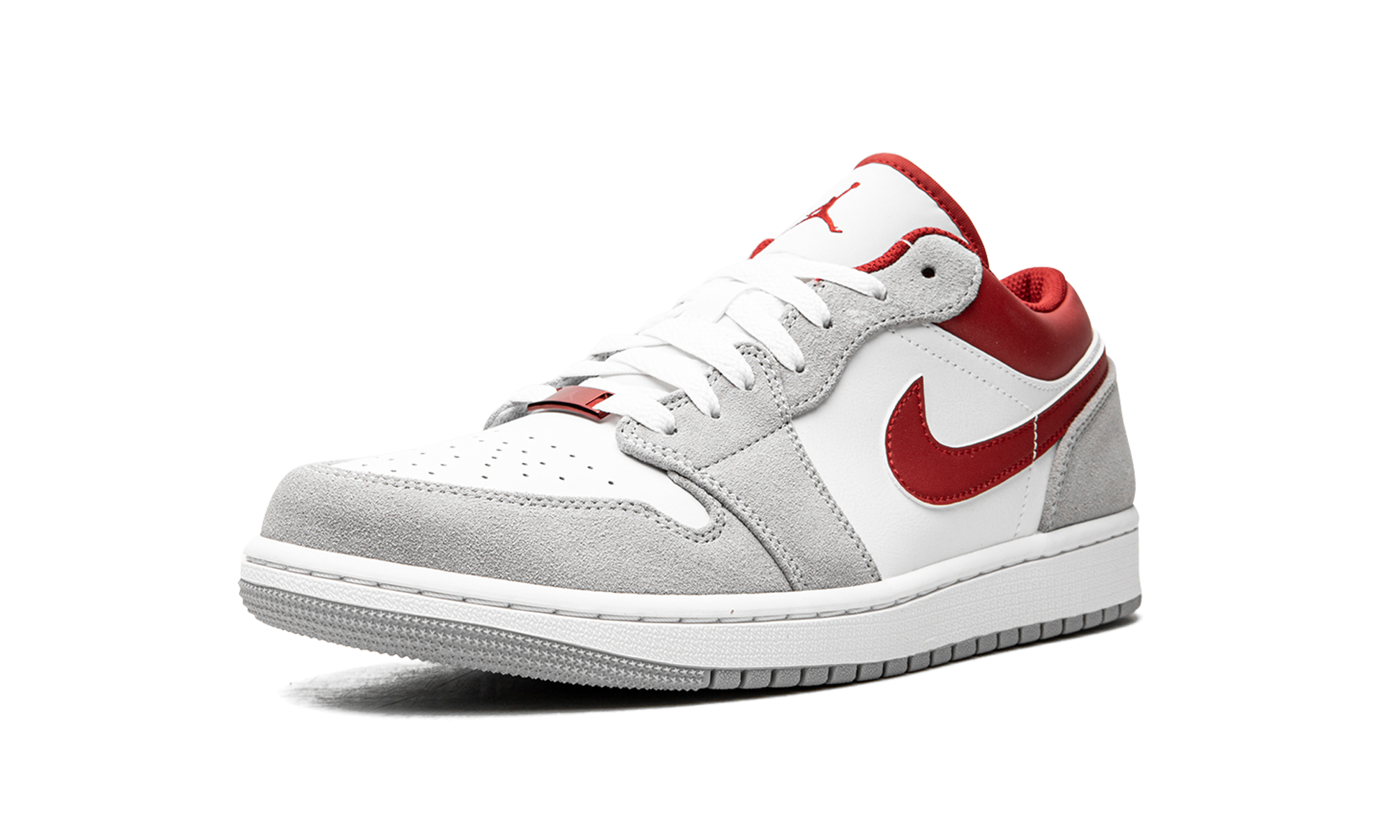 Air Jordan 1 Low Se "white / Grey / Red" - 4