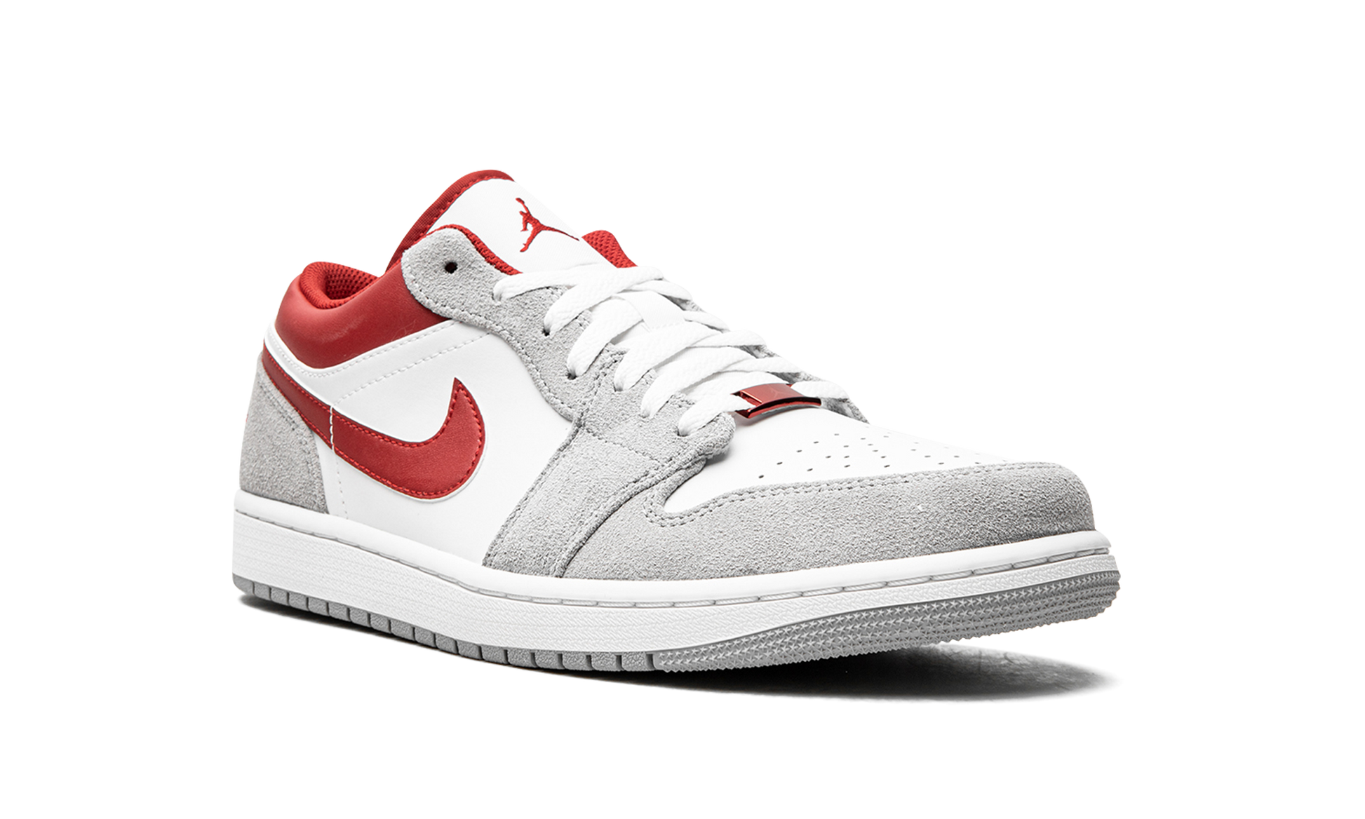 Air Jordan 1 Low Se "white / Grey / Red" - 7