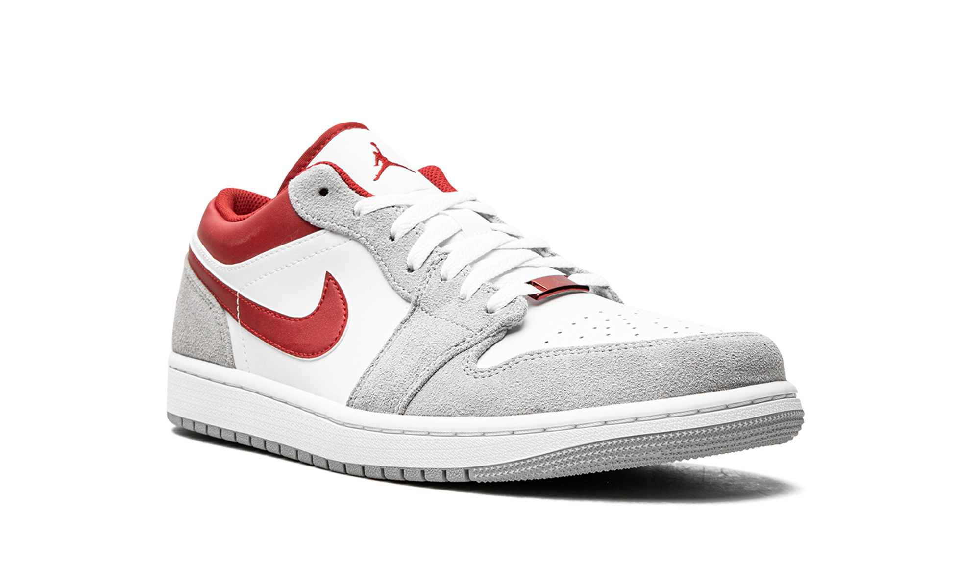 Air Jordan 1 Low Se "white / Grey / Red" - 7