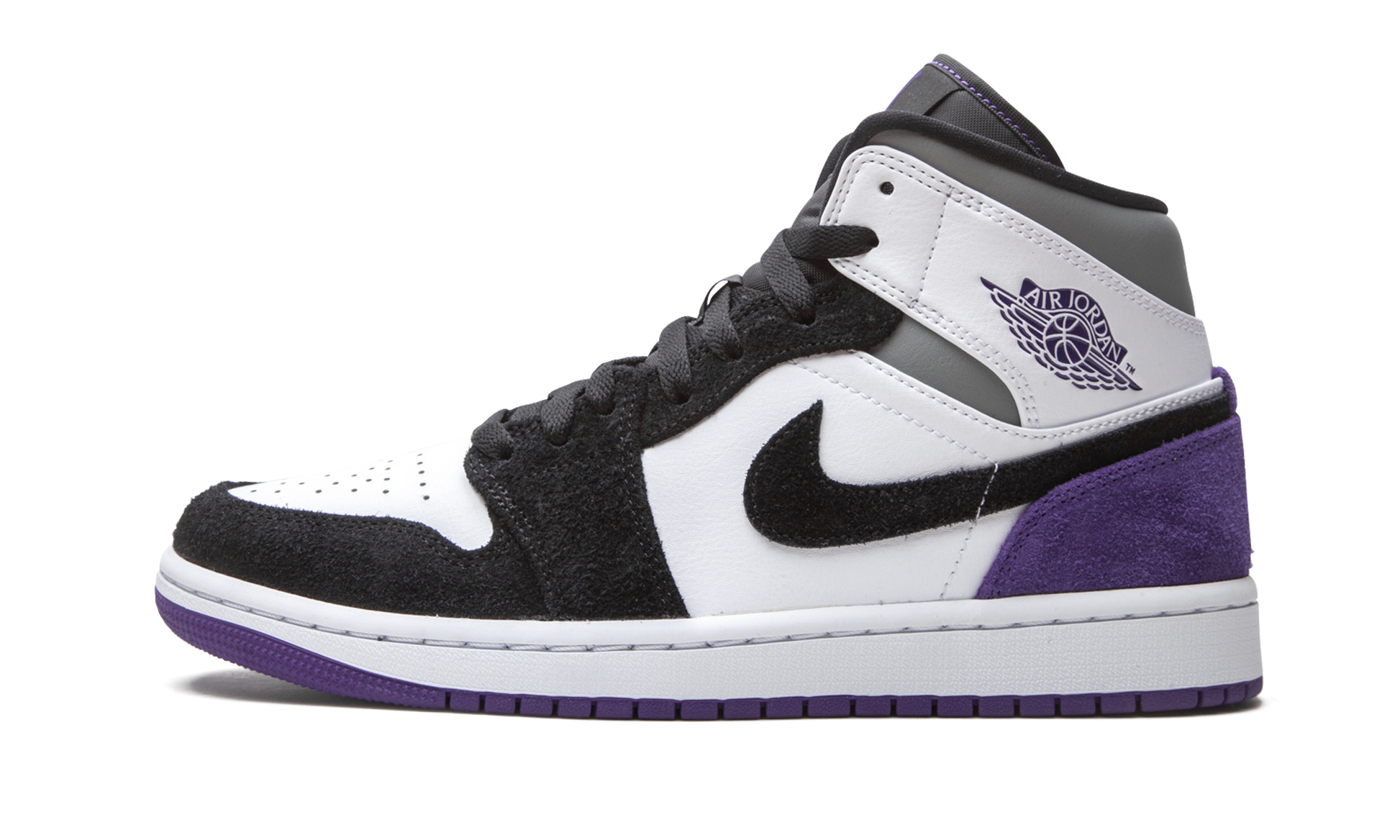 Air Jordan 1 Mid Se "court Purple Suede" - 1