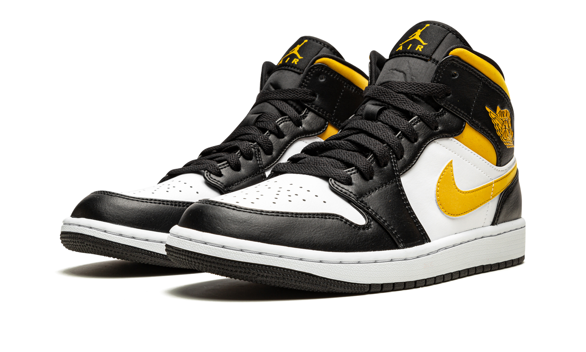 Air Jordan 1 Mid "white / Pollen / Black" - 2