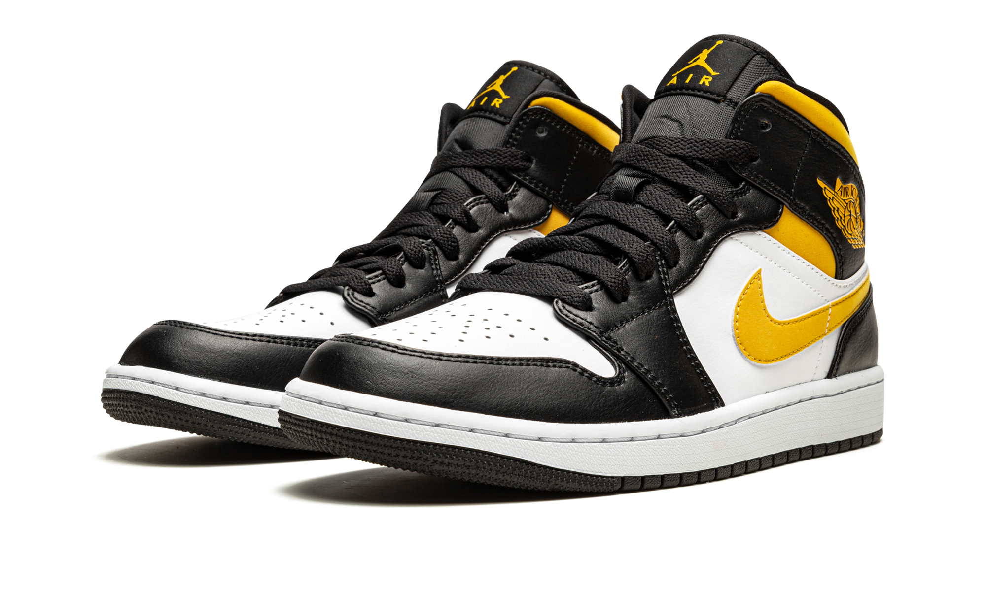 Air Jordan 1 Mid "white / Pollen / Black" - 2