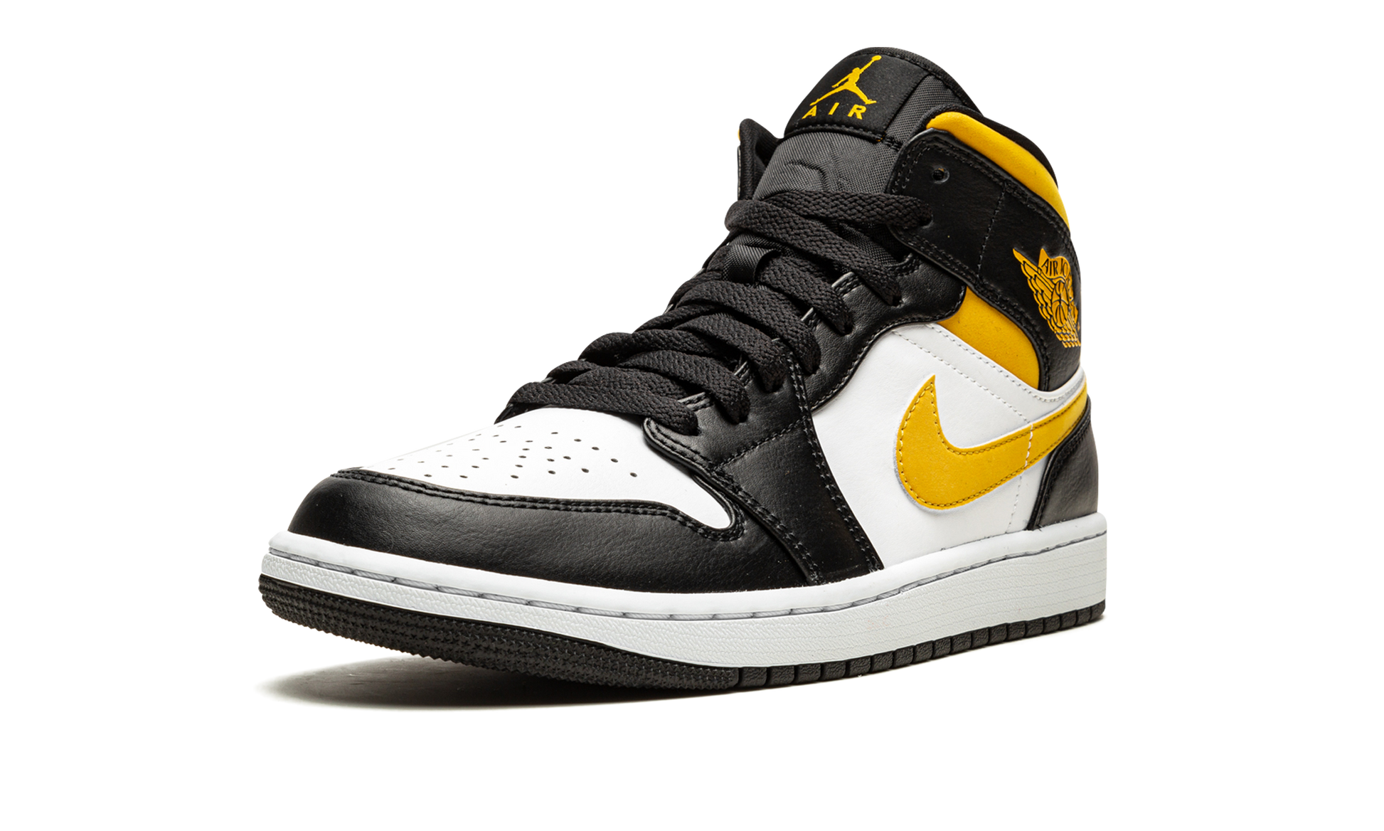 Air Jordan 1 Mid "white / Pollen / Black" - 4