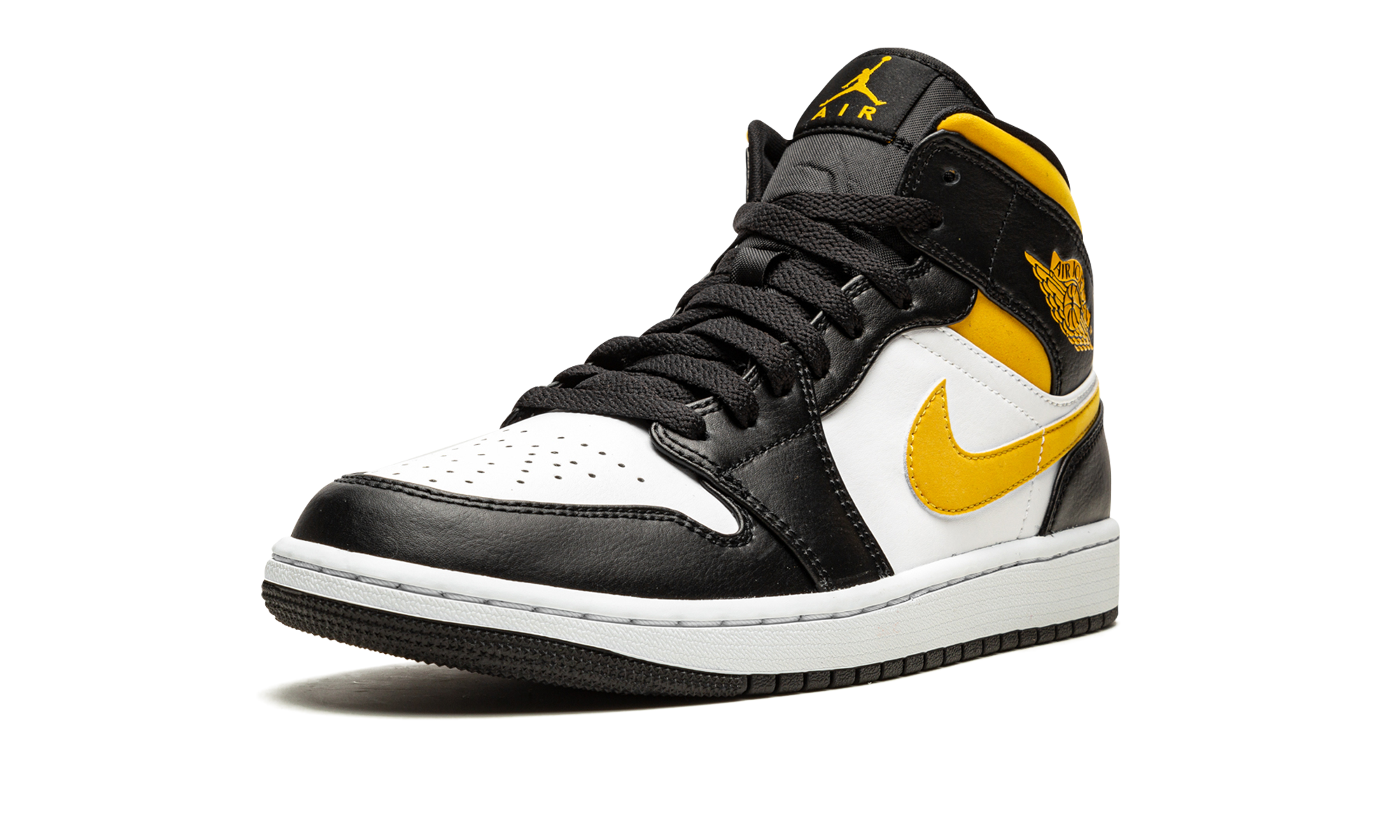 Air Jordan 1 Mid "white / Pollen / Black" - 4