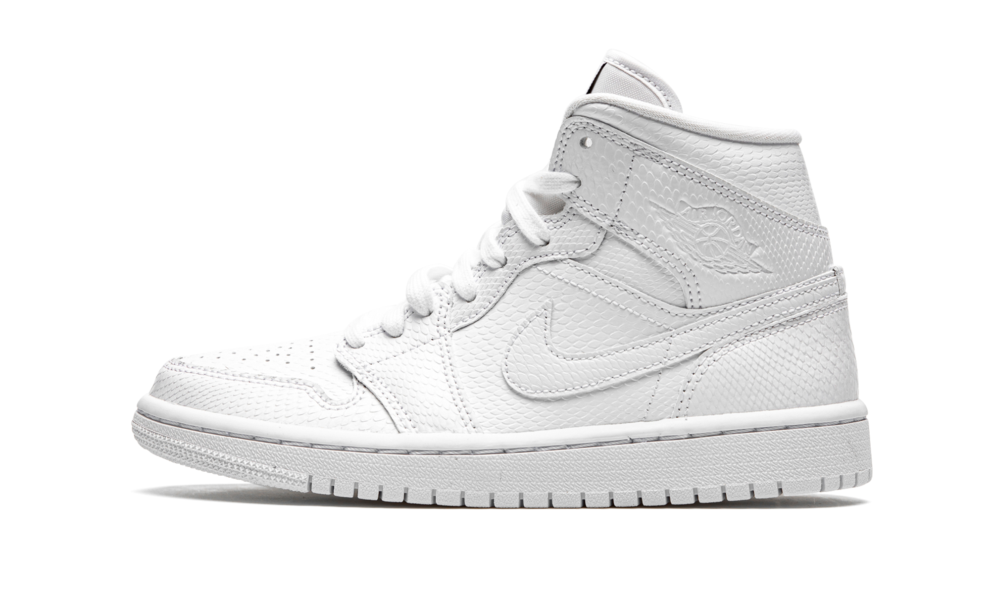 Air Jordan 1 Mid Wmns "white Snakeskin" - 1