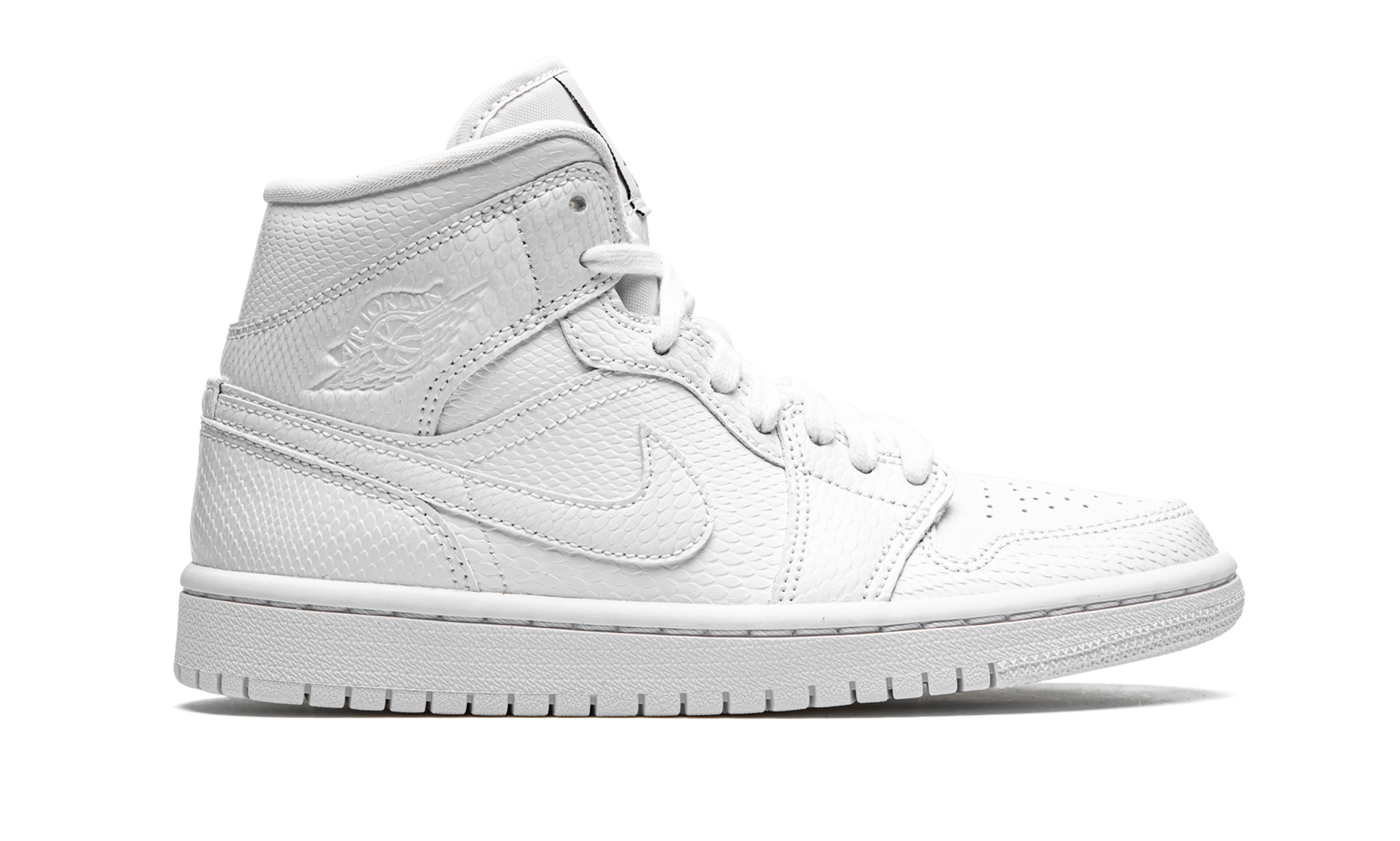 Air Jordan 1 Mid Wmns "white Snakeskin" - 6