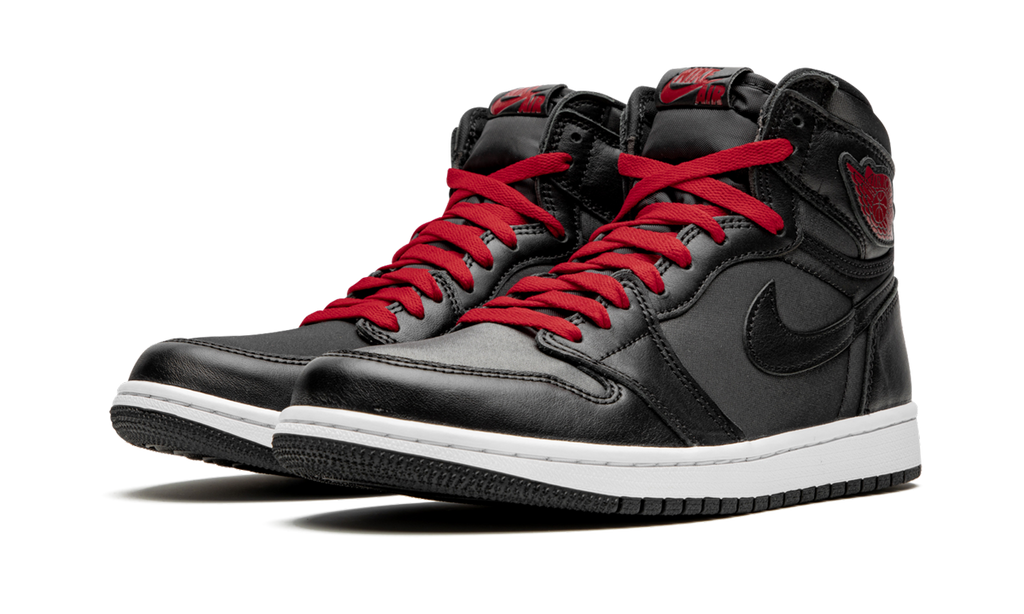 Air Jordan 1 Retro High OG "Black Satin/Gym Red" 555088 060