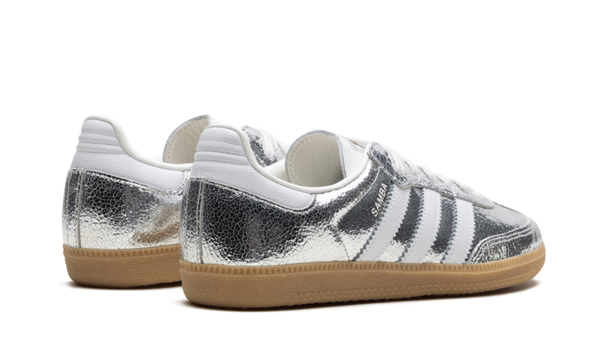 Samba Og Wmns "silver Metallic Cracked Leather" - 3
