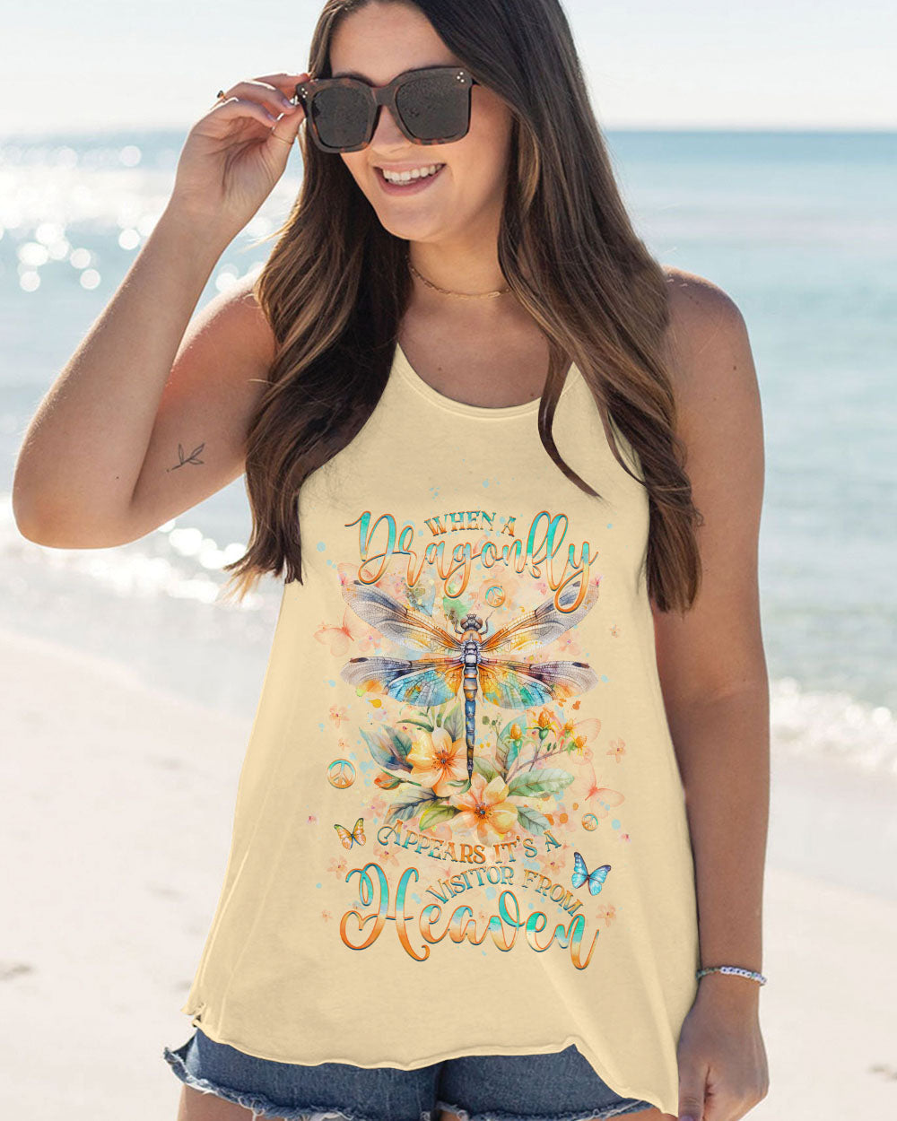 Hippie Art Zone - When A Dragonfly Appears It'S A Visitor From Heaven For Hippie