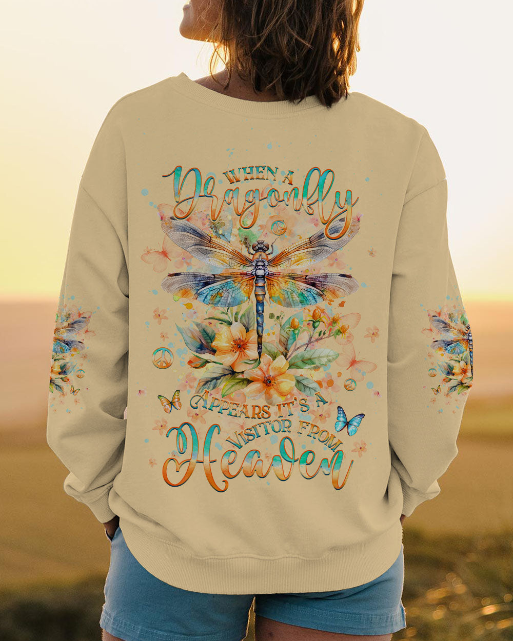 Hippie Art Zone - When A Dragonfly Appears It'S A Visitor From Heaven For Hippie