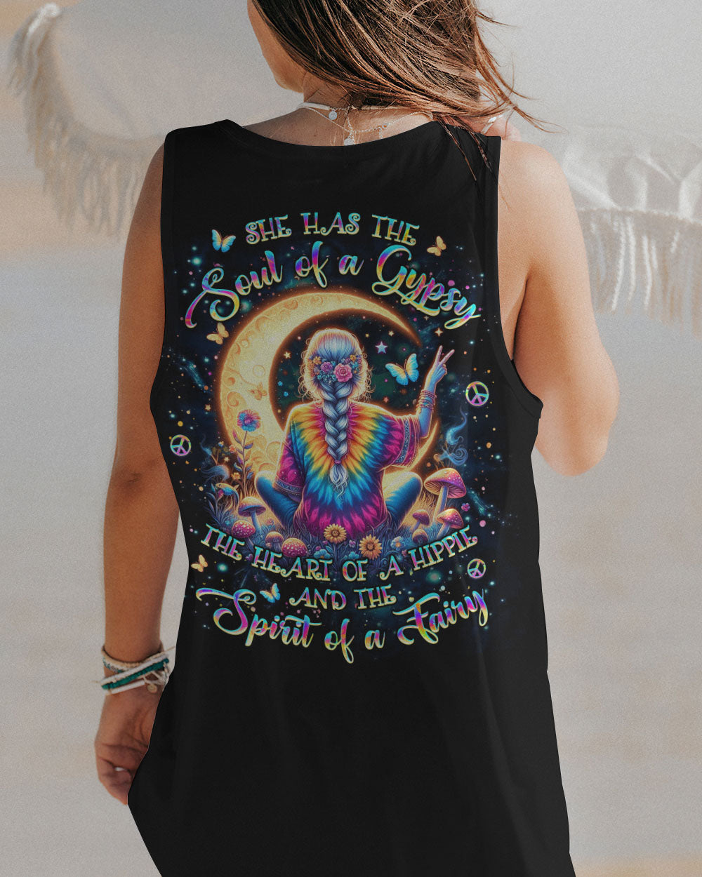 Hippie Art Zone - Spirit Of A Fairy Old Hippie For Hippie