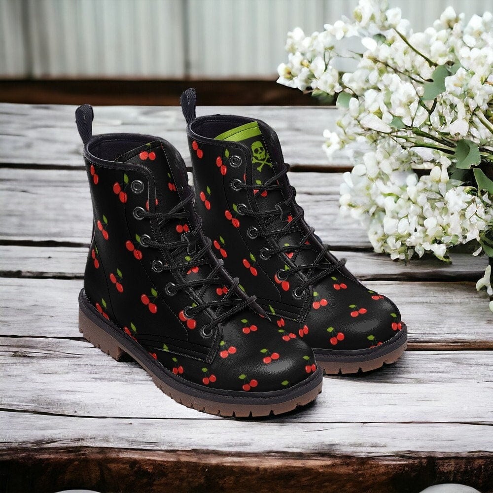 Hippie Art Zone - Dark Red Cherry Goth, Goblincore, Woodland, Witchcore, Faecore, Boho, Emo, Bohemian.