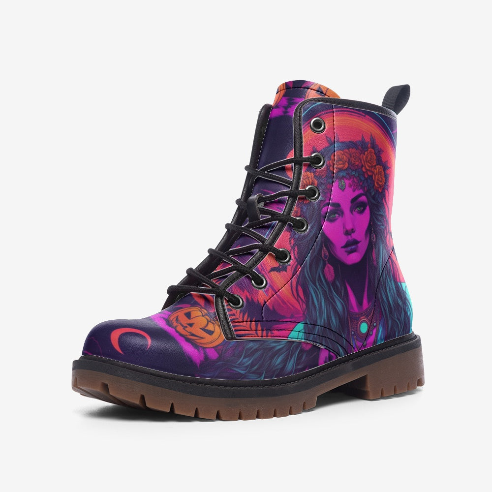 Hippie Art Zone - Gypsy Soul Music Leather Boots For Hippie Halloween