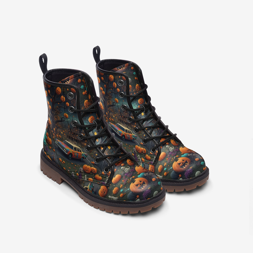 Hippie Art Zone - Hippie Leather Boots For Halloween