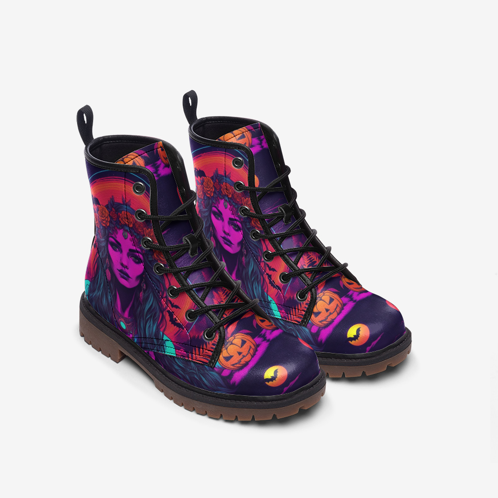 Hippie Art Zone - Gypsy Soul Music Leather Boots For Hippie Halloween