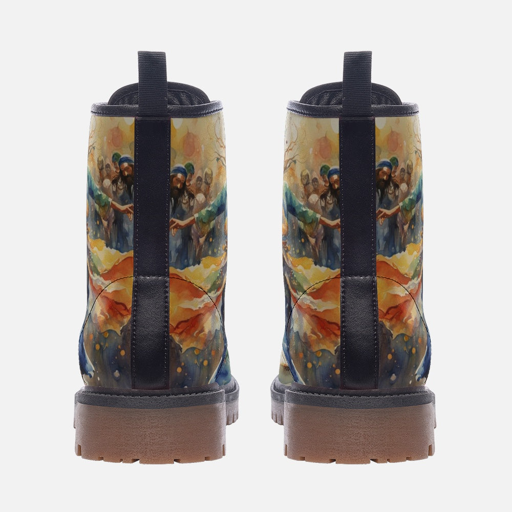 Hippie Art Zone - Dancing Spirit Leather Boots For Hippie