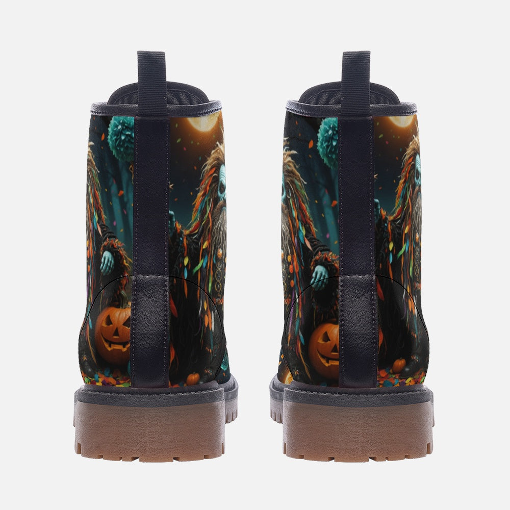 Hippie Art Zone - Dwarf Leather Boots For Hippie Halloween