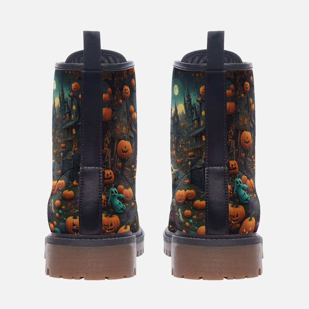 Hippie Art Zone - Hippie Leather Boots For Halloween