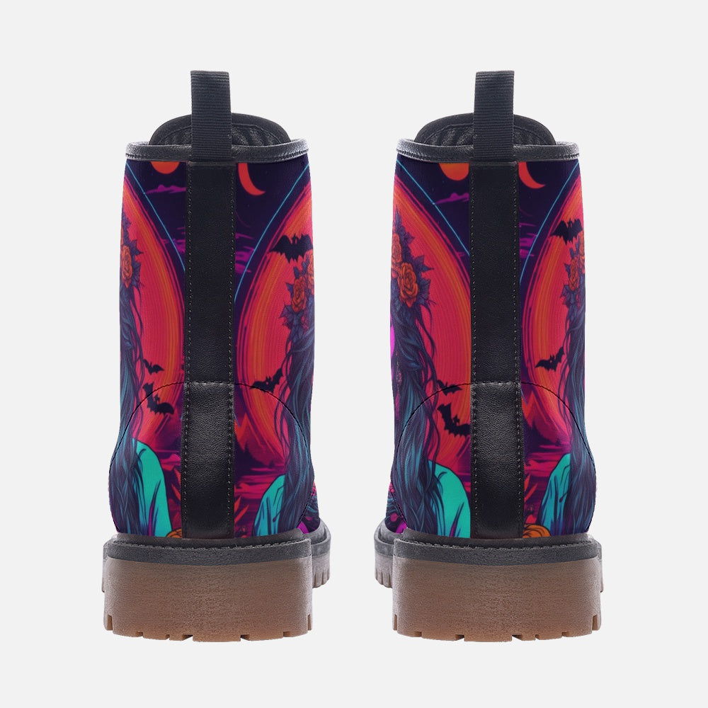 Hippie Art Zone - Gypsy Soul Music Leather Boots For Hippie Halloween