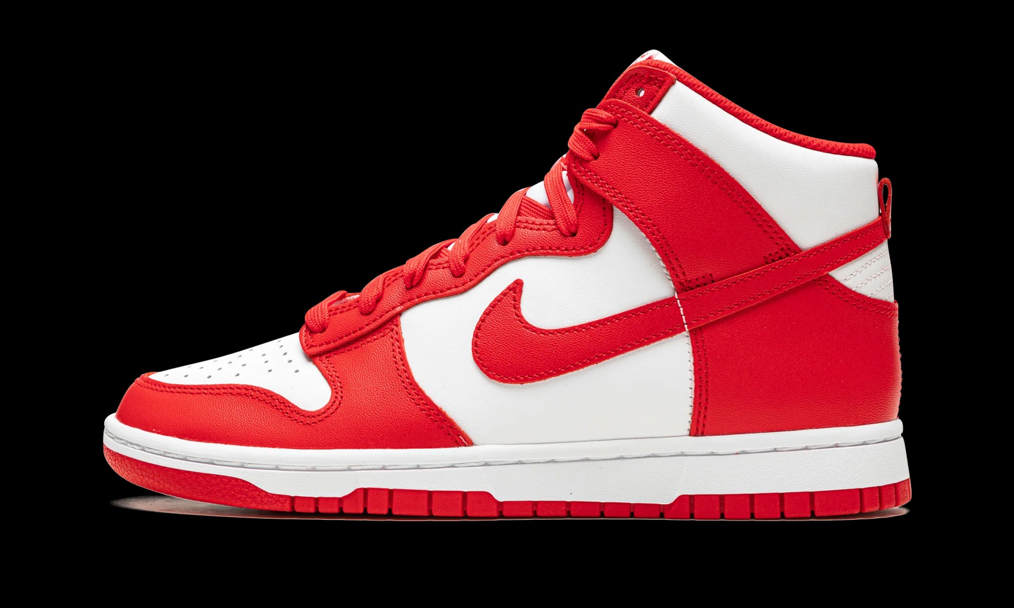 Dunk High "White / University Red"
