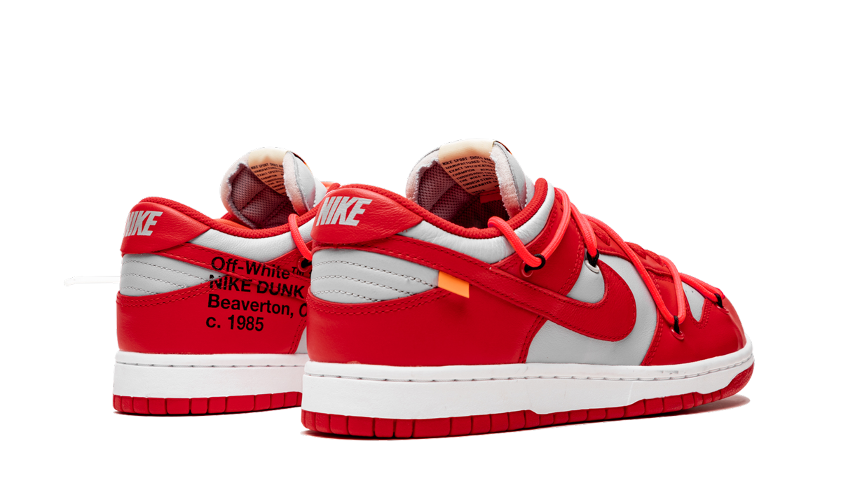 Dunk Low "off-white - University Red" - 3