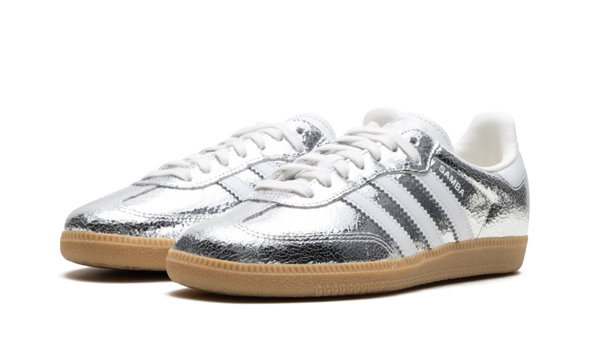 Samba Og Wmns "silver Metallic Cracked Leather" - 2