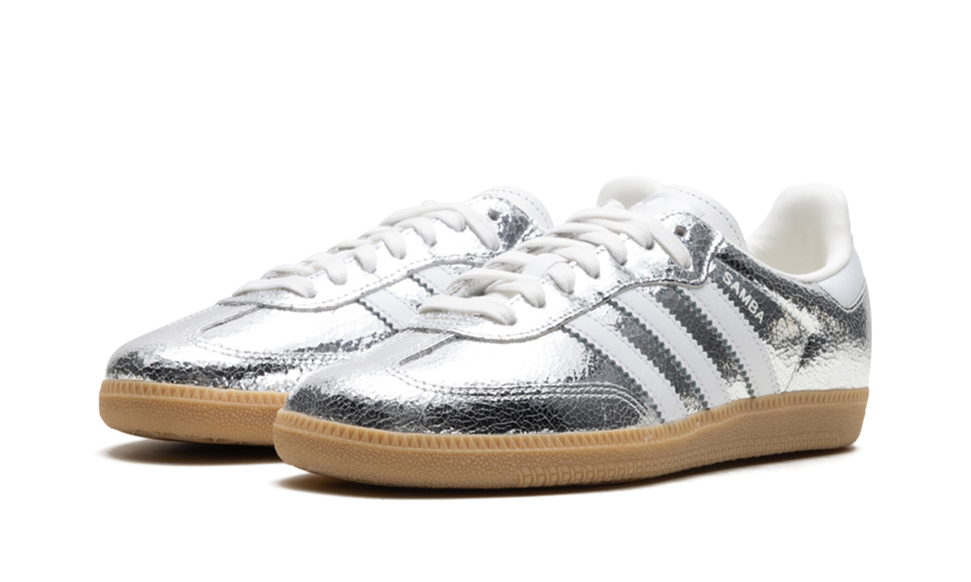 Samba Og Wmns "silver Metallic Cracked Leather" - 2