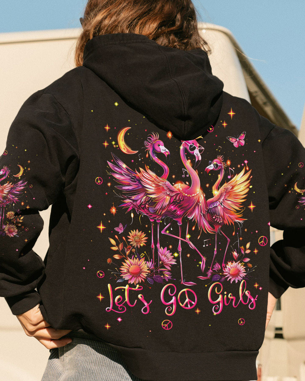 Hippie Art Zone - Let'S Go Girls Flamingo For Hippie
