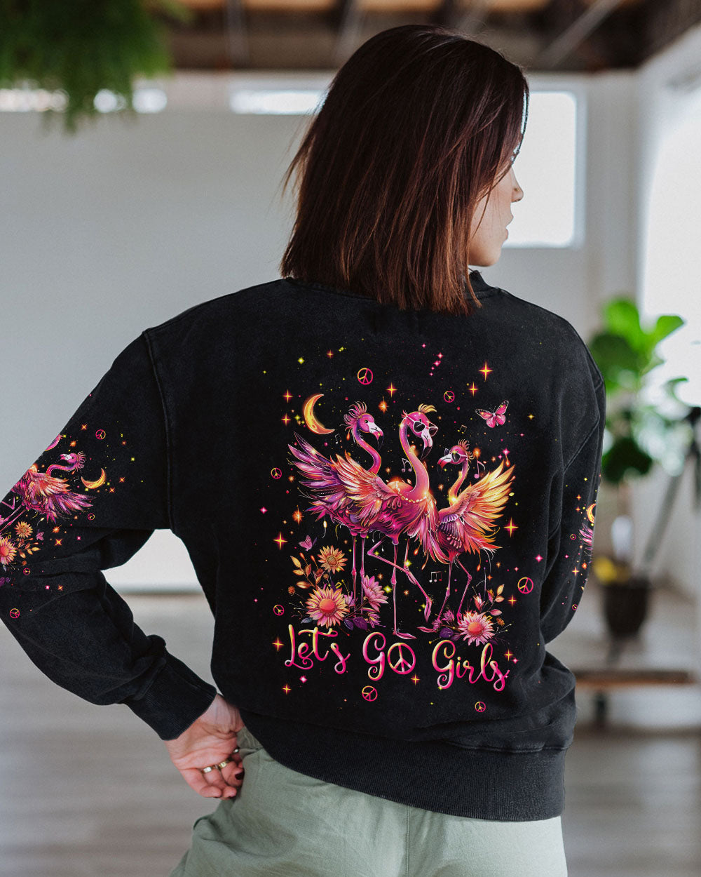 Hippie Art Zone - Let'S Go Girls Flamingo For Hippie