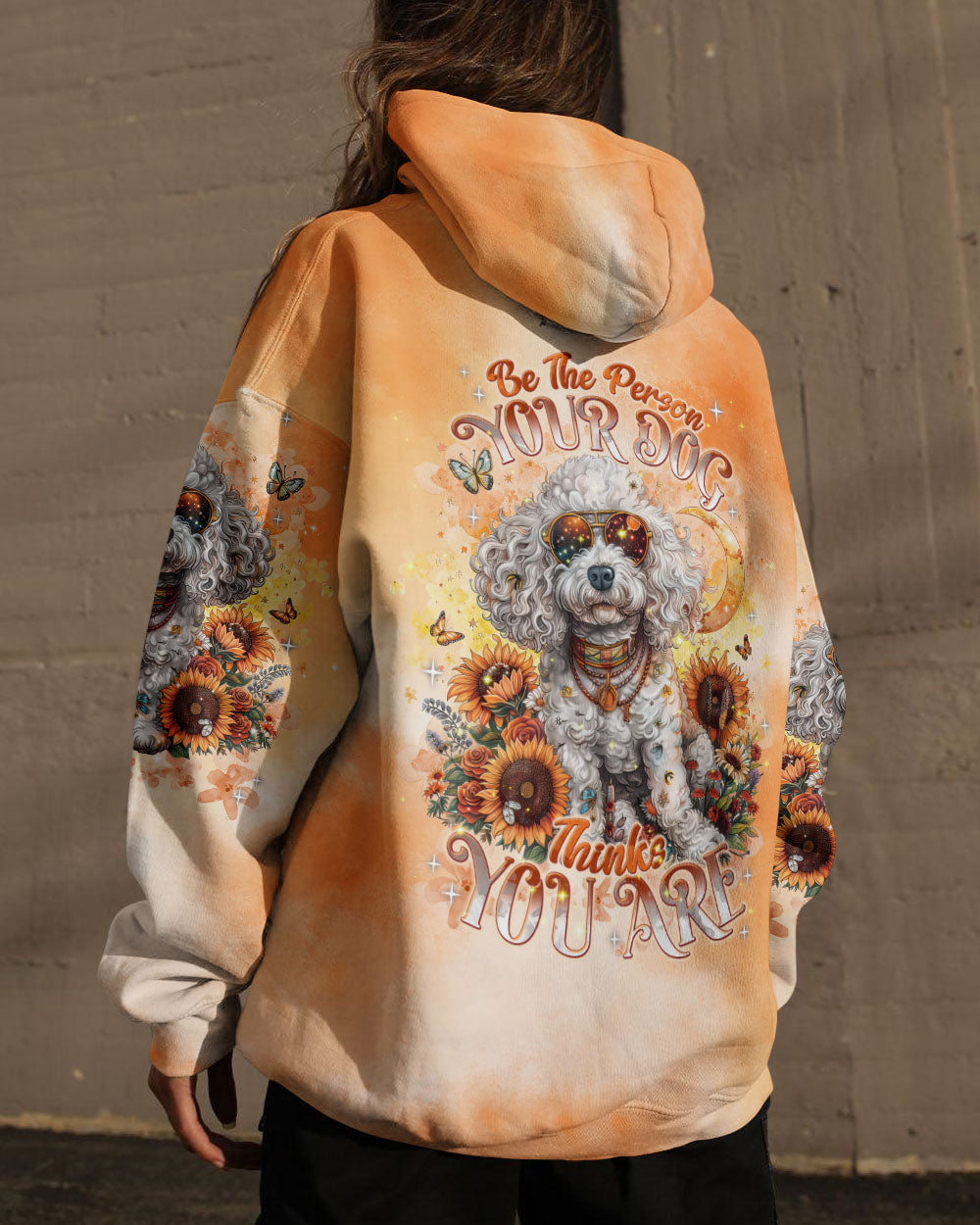 Hippie Art Zone - E The Person Your Dog Thinks You Are Poodle Dog For Hippie