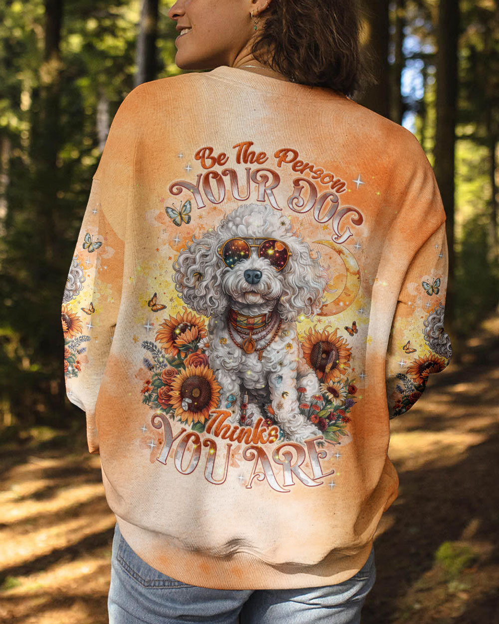 Hippie Art Zone - E The Person Your Dog Thinks You Are Poodle Dog For Hippie