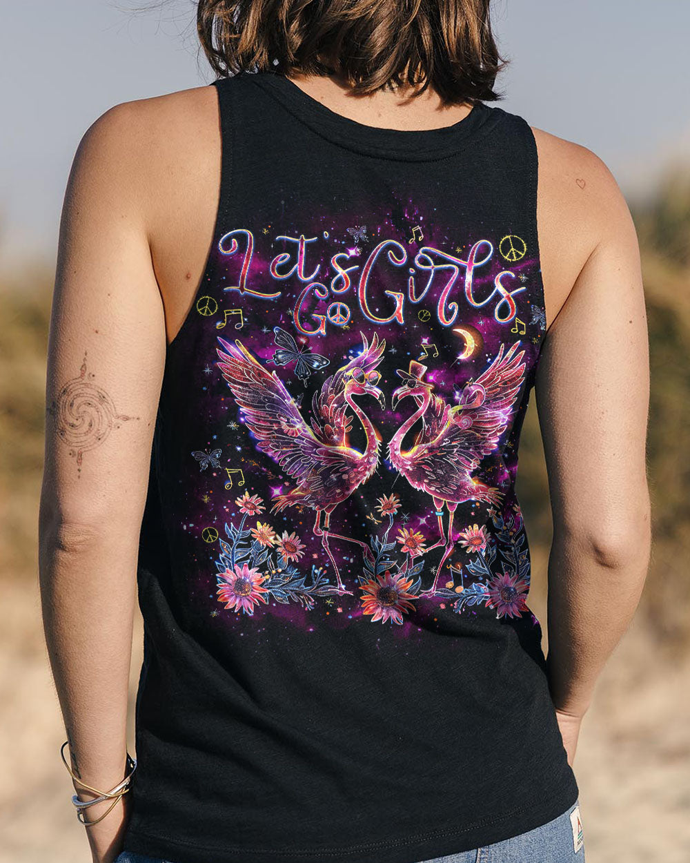 Hippie Art Zone - Let'S Go Girls Flamingo For Hippie