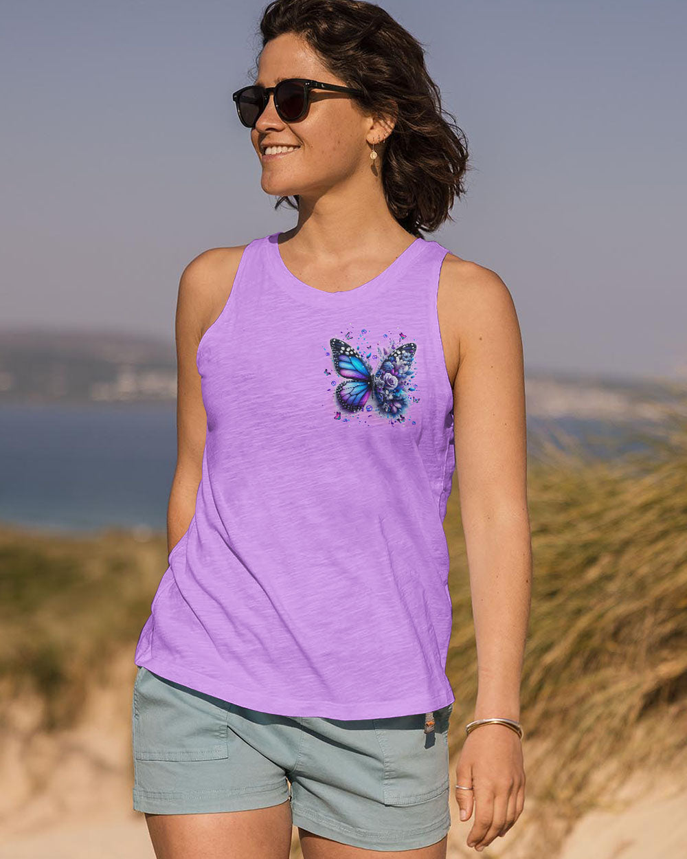 Hippie Art Zone - Just Breathe Butterfly Flower For Hippie