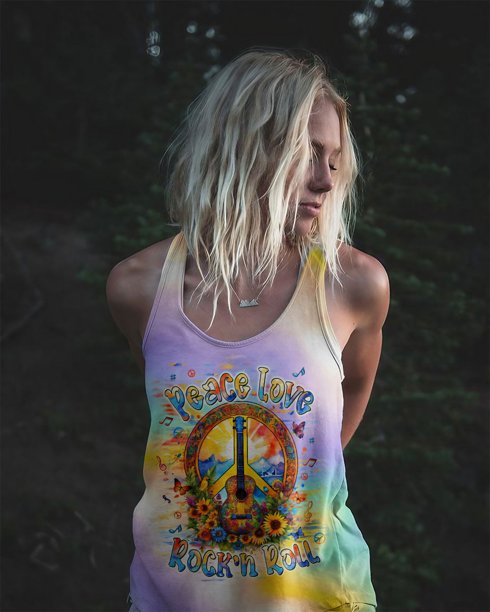 Hippie Art Zone - Peace Love Rock'N Roll Guitar For Hippie