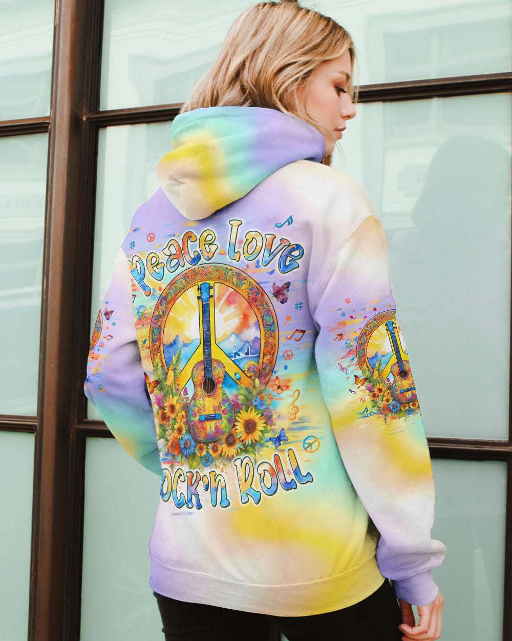 Hippie Art Zone - Peace Love Rock'N Roll Guitar For Hippie