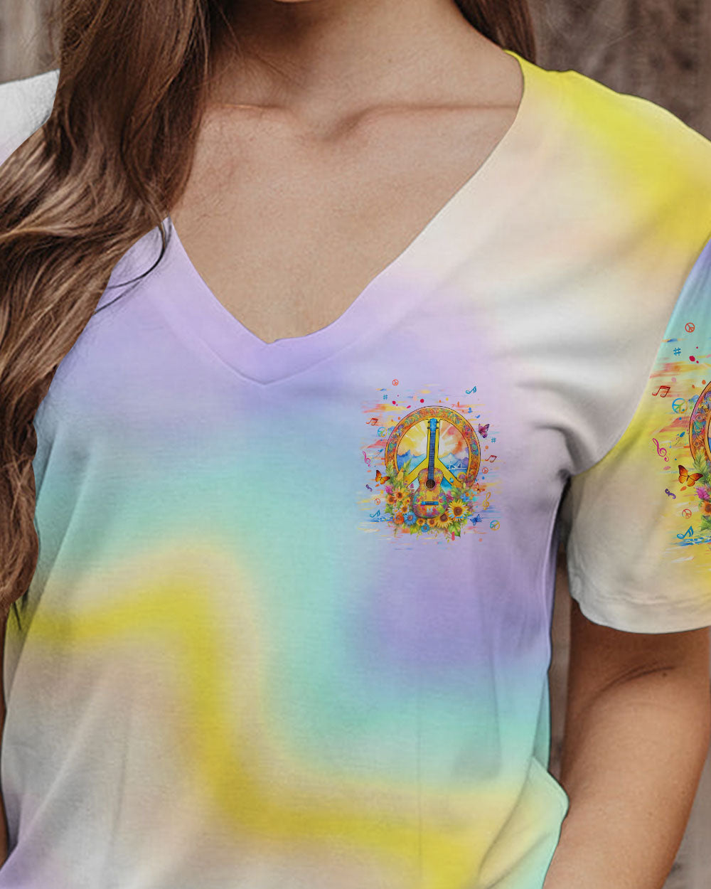 Hippie Art Zone - Peace Love Rock'N Roll Guitar For Hippie