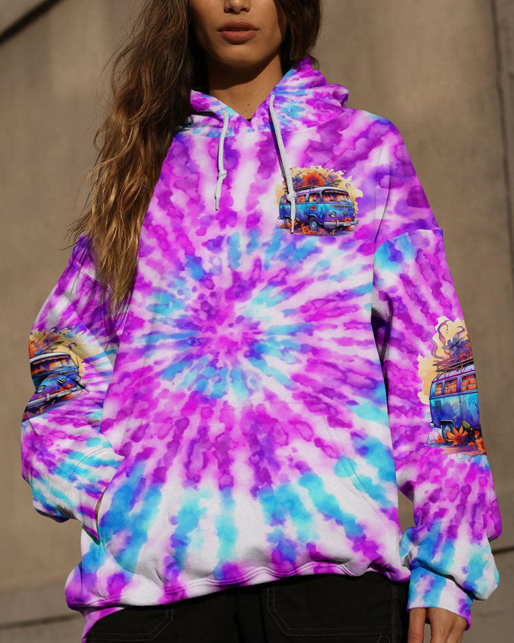 Hippie Art Zone - Running Against The Wind Tie Dye For Hippie