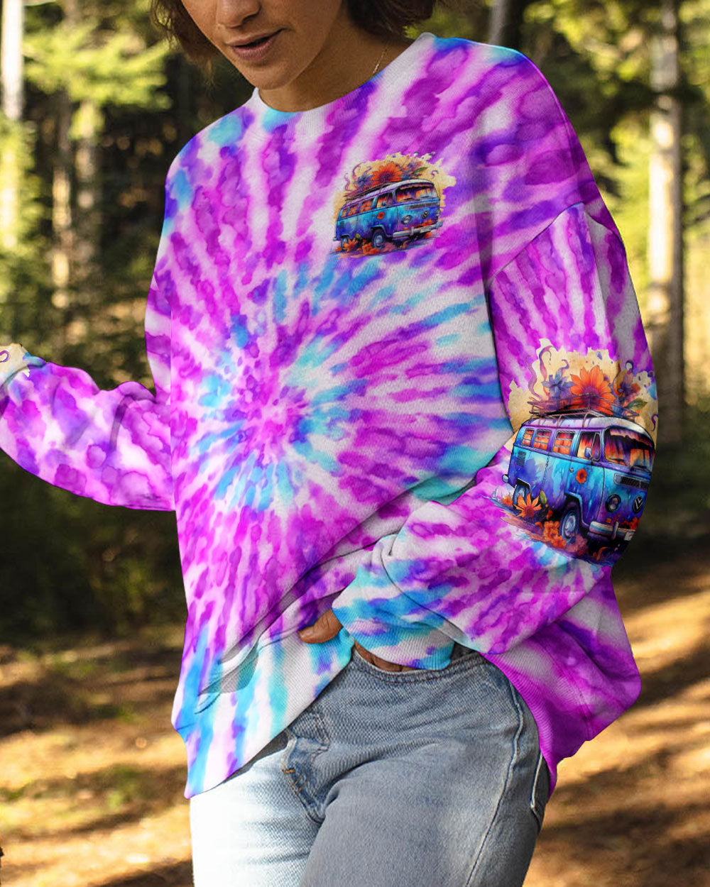 Hippie Art Zone - Running Against The Wind Tie Dye For Hippie