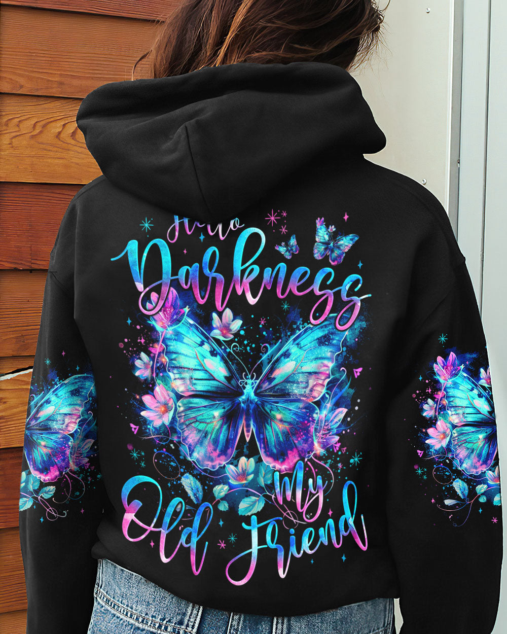 Hippie Art Zone - Hello Darkness My Old Friend Butterfly For Hippie