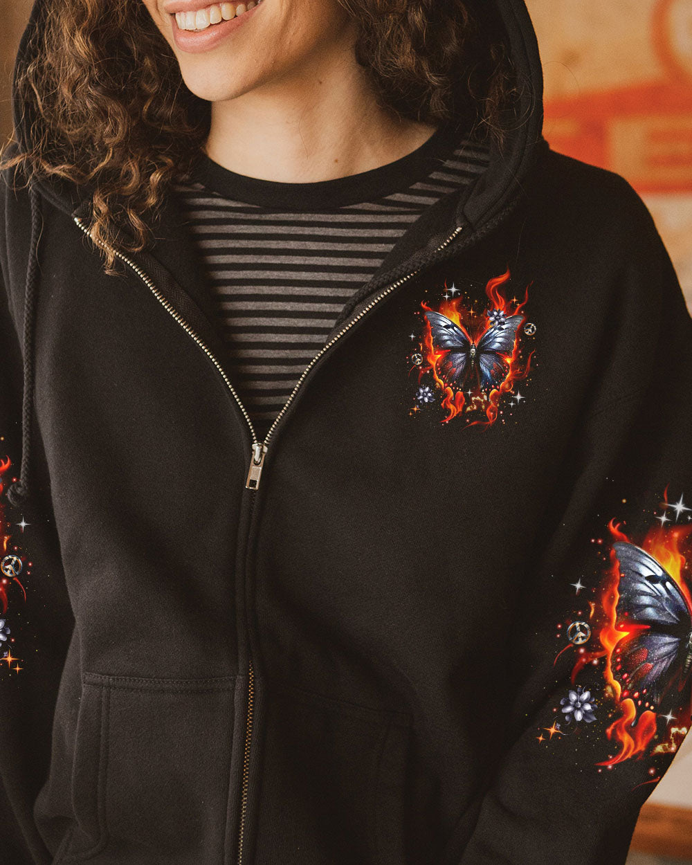 Hippie Art Zone - Hello Darkness My Old Friend Butterfly For Hippie