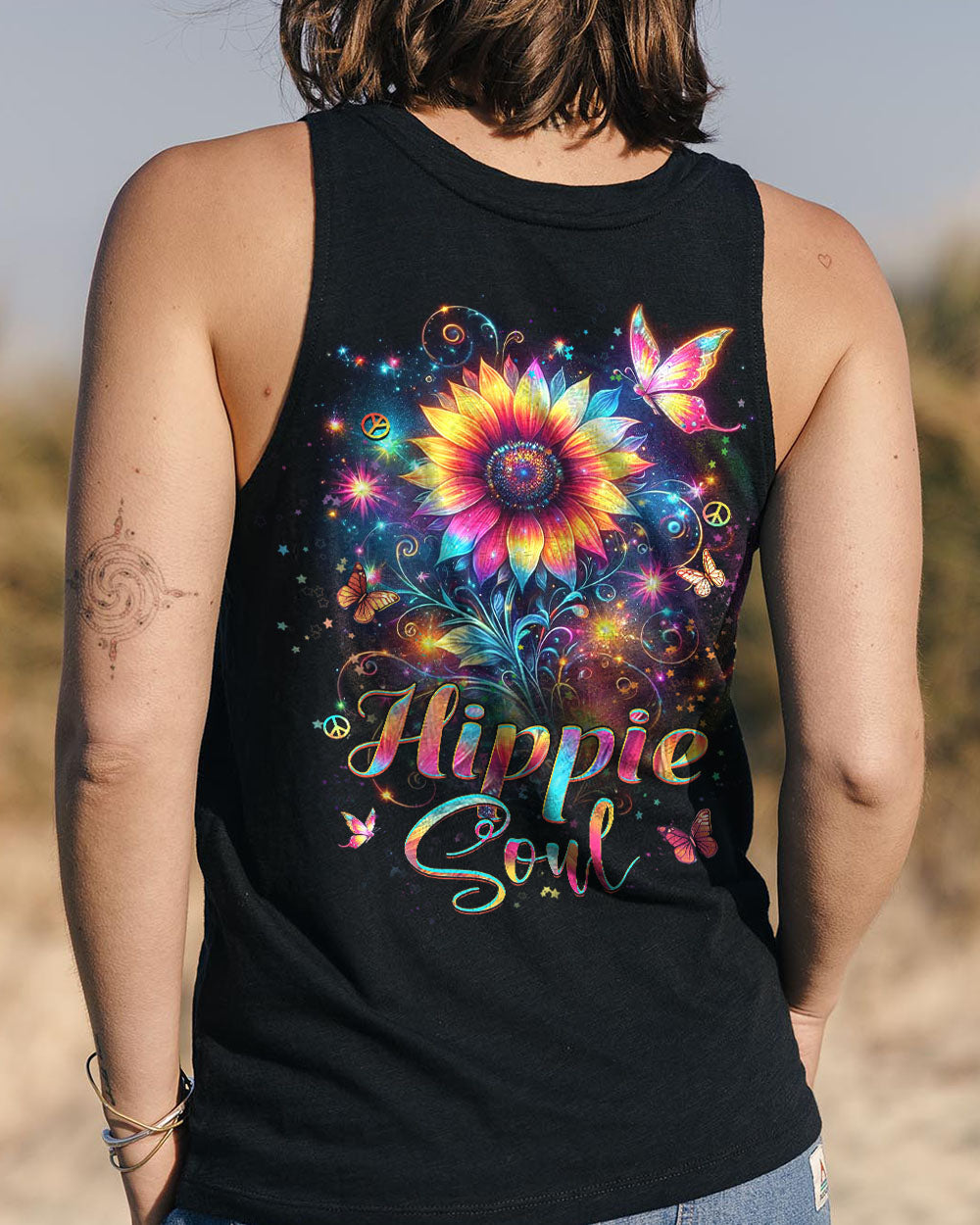 Hippie Art Zone - Hippie Soul Sunflower For Hippie